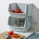 thumbnail image 5 of Cesta De Almacenamiento De Verduras Apilable Grande Estante De Frutas Estante De Almacenamiento Multifuncional Para Cocina De Una Capa Monstrate HA025745-02, 5 of 6
