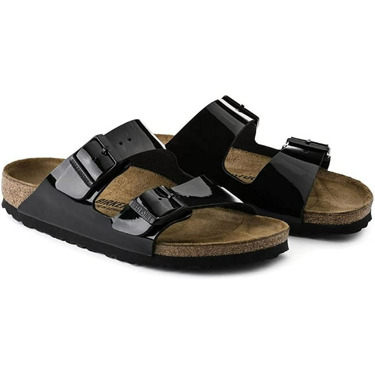 forfriskende Tryk ned Hong Kong Birkenstock Arizona Birko-Flor Womens Sandals - Black Patent - 39 -  Walmart.com