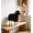 black, variant on Wooden Sheep Figurine, Fluffy Wool Decor with Wooden Legs, Cute Farmhouse Animal Ornament for Shelf and Home Decoration.