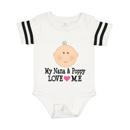 

Inktastic Nana and Poppy Love Me Gift Baby Boy or Baby Girl Bodysuit