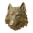 thumbnail image 1 of Escultura colgante de pared con cabeza de Animal de resina, decoración de pared hecha a mano montada en la pared para decoración de hogar y oficina, multifuncional, 1 of 8