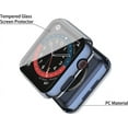 thumbnail image 4 of For Apple Watch 41mm iWatch Series 9 Hard PC Electroplate Frame Face Coverage with Tempered Glass Screen Protector Screen Cover by Xpression - Blue, 4 of 8