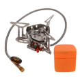 thumbnail image 2 of Mini Camping Stove, High Combustion Rate Rapid Heating 3500W Three Core Head Camp Stove  For Hiking, 2 of 8