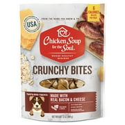 Chicken Soup Crunchy Bites Bacon & Cheese Biscuit Dog Treats, 12 oz