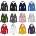 thumbnail image 3 of Women's Plus Velvet Outdoor Solid Color Waterproof Ski Jacket Warm Winter Snow Coat Mountaineering Hooded Coat, 3 of 3
