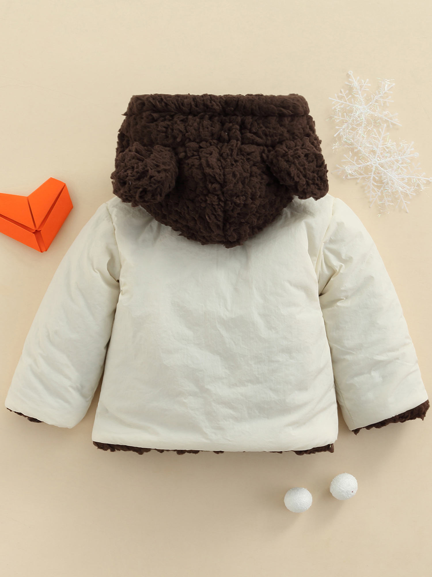 Pudcoco Baby Winter Hooded Coat Long Sleeve Button-down Wadded Jacket - image 2 of 6