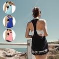 thumbnail image 2 of Guardurnaity - Camiseta sin mangas para mujer, transpirable, elástica, deportiva, sin mangas Prendas para la parte del cuerpo azul claro M, 2 of 6