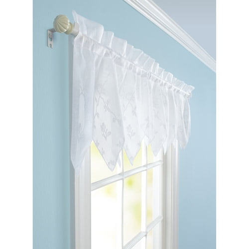 Better Homes & Gardens Lace Valance, White