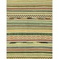 thumbnail image 1 of Ahgly Company Indoor Rectangle Abstract Ginger Brown Green Abstract Area Rugs, 2' x 5', 1 of 6
