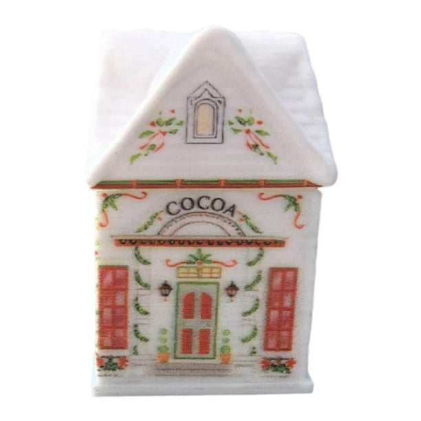 Tarro de especias portátil multiusos para cocina, de la casa de especias Christmas Village Estilo A