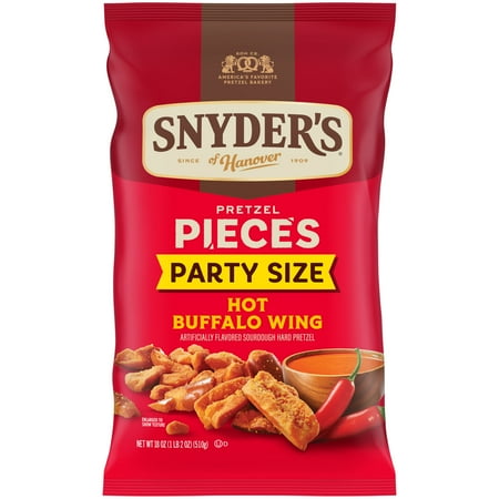 Snyder's of Hanover Hot Buffalo Wing Flavored Pretzel Pieces, 18 oz Bag