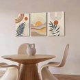 thumbnail image 2 of Boho Abstract Wall Art Orange Rainbow Sun Desert Minimalist Picture Mid-Century Modern Poster Prints Neutral Botanical Geometric Canvas Painting Wall Decor for Living Room Unframed, 2 of 6