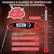 thumbnail image 4 of Kitchen Thermometer, Instant Read Cooking Thermometer, Digital Thermometer for Cooking, Meat, WineRed, 4 of 5