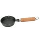 thumbnail image 5 of Sartén de hierro fundido de 10 cm con mango de madera, mini sartén para huevos, sartén para panqueques de fondo plano, utensilios de cocina, 5 of 14