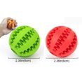 thumbnail image 2 of Pelota de juguete para perros, no tóxica, perros, alimentos para mascotas, alimentador de golosinas, bola de limpieza de dientes para masticar, verde, paquete de 2, verde + rojo oso de fresa Juguete, 2 of 6