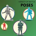 thumbnail image 5 of 200 PCS Army Men Toy Soldiers Military Action Figures Bucket Set - World War ..., 5 of 5