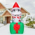 thumbnail image 2 of Hippo inflable navideño GOOSH de 2,1 m con LED para decoración exterior, 2 of 6