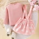 thumbnail image 4 of Odeerbi 6M-4Y Conjunto de Algodón Para Niñas Tops de Manga Larga de Punto Elástico Con Falda de Tirantes Con Estampado de Margaritas Conjunto de Dos Piezas Conjunto de Falda Floral, 4 of 7