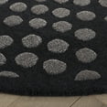 thumbnail image 3 of SAFAVIEH Soho Andrew Geometric Area Rug, Dark Grey, 6' x 6' Round, 3 of 8