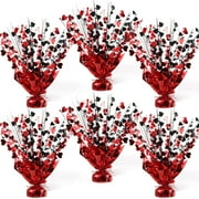 Foilswirl Casino Metallic CORNET Foil Spray Centerpieces for Tables Las Vegas Theme Party Supplies Casino Theme Party Decorations for Poker Night Game Night Wedding Birthday Home Decoration (6)