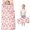 Pink Bows-1, variant on Pink Football and Drinks Pattern Toddler Nap Mats for Kids Preschool,Sleeping Mat Bag or Kids,Toddler Sleeping Bag,Toddler Nap Mat or Daycare