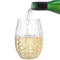 thumbnail image 4 of Ensemble de 4 Verres à Vin Ananas Sans Pied - Verres en Plastique Réutilisables Sans BPA, 4 of 5