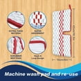 thumbnail image 5 of 4-Pack Microfiber Mop Pad Refills Compatible with O-Cedar ProMist Max Spray Mop, Washable Replacement Mop Heads for Hardwood, Tile and Laminate Floors, 5 of 8