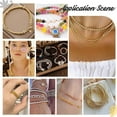 thumbnail image 6 of 300pcs Spacer Beads 5 Sizes Round Beads 3 color Waist Beads Long-Lasting Beads Smooth Metal Brass Beads for Bikini Belly Chain Beach Layered Bracelet Satellite Jewelry Making 2/3/4/5/6mm Brass, 6 of 6