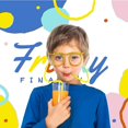 thumbnail image 2 of 4 Pieces Silly Straws - Novelty Flexible Soft Drink Eyeglasses, Fun Party Drinking Straw Eye Glasses, Crazy Funky Drinking Tube for Party Supplies, Ch, 2 of 5
