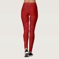 thumbnail image 2 of Gibobby Pantimedias yoga Dama Pantalones con estampado amor personalizados para mujer, mallas personalizadas para mallas para correr, fiesta Santa Pilates, mallas con muñeco nieve(Multicolor, L), 2 of 5