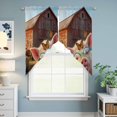 thumbnail image 6 of Swag Valance Curtains for Windows, Farm Pig Light Filtering Kitchen Curtains with Rod Pocket, Farmhouse Barn Funny Animals Butterfly Window Treatment Valances for Living Room, 28x36 - 2 PCS, 6 of 9