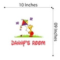 thumbnail image 4 of Custom Name Birds Grass Animals playingWall Decal Decoration Adorable Cartoon Cartoon Animals Decorating Ideas for Child's Bedroom Size: 10 In(W) x 9 In(H), 4 of 5