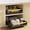 2 Pack Black, variant on Pull Out Cabinet Organizer, 15.3'' Deep Expandable Slide Out Cabinet Organizer Fixed with Adhesive Nano Film, Slide Out Drawers Pull Out Tray for Cabinet in Kitchen, Pantry, Bathroom, White