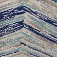 thumbnail image 2 of Plutus 18" x 18" Skyline Breeze Chevron Luxury Outdoor Throw Pillow in Blue, 2 of 2