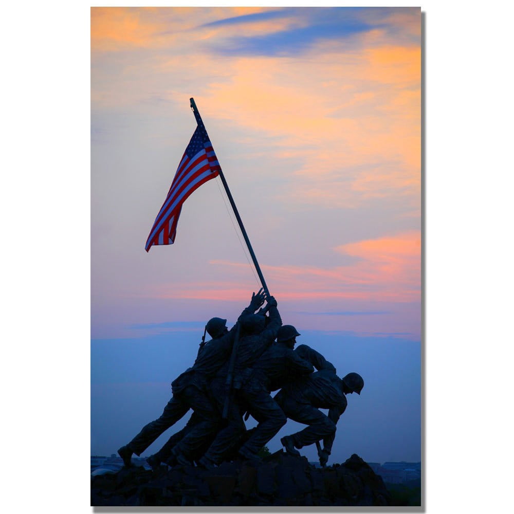 Trademark Fine Art "Pinacle of Patriotism" Canvas Wall Art by MCat
