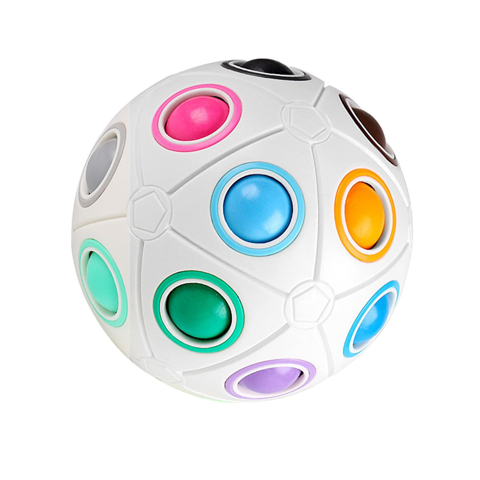 1Pcs Children Spheric Ball Rainbow Magic 3D Puzzle Twist Toy Mental Game GZ 