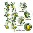 thumbnail image 5 of TanSiDing 1pcs Artificial Lemon Garland Spring Summer Faux Fruit Vine Garlands with Greenery for Door Wall Mantle Wedding Party Table Decorations 180cm, 5 of 6