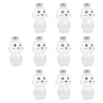 thumbnail image 1 of 10 botellas de jugo vacías con tapas herméticas, botellas reutilizables para batidos con dibujos de animales, de material PET, aptas para el hogar, eventos y negocios. perro, 1 of 9