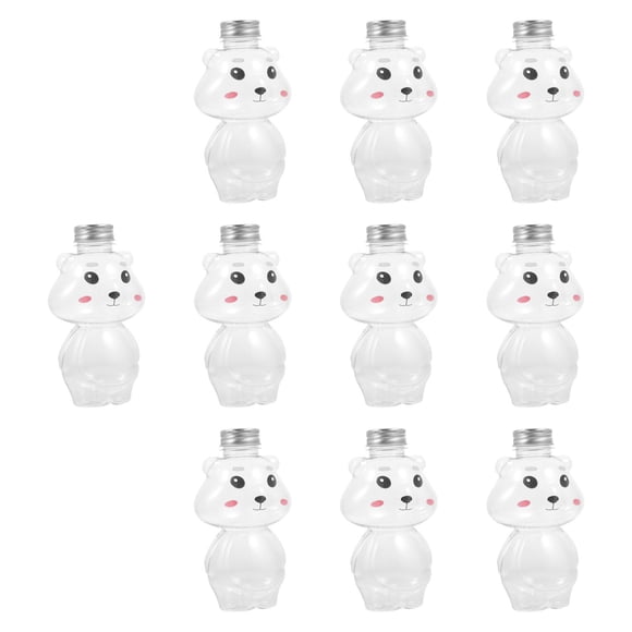 10 botellas de jugo con forma de animal de dibujos animados con tapas herméticas de 500 ml para beber perro