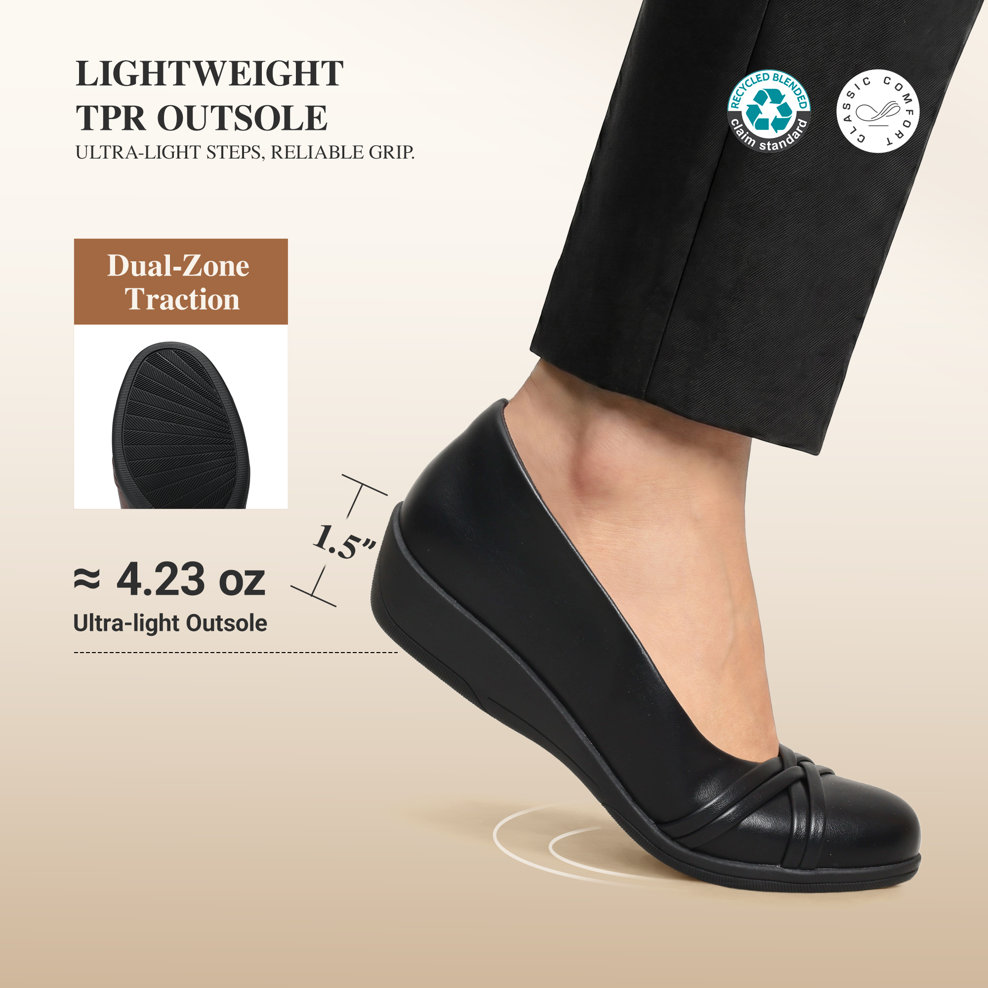 Burudani Women's Ballet Flats with Arch Support photo 4