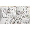 thumbnail image 3 of CEDAR COURT Paris Floral Pink 2-Piece All-Season Reversible Cotton Quilt Set - Twin, 3 of 7
