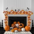thumbnail image 2 of FeiFu Artificial Maple Leaf Vines Decorations Props Realistic Maple Leaves Flexible Vines Reusable and Durable Window Decoration Wall Decoration, 2 of 6