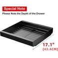 thumbnail image 4 of Expandable Slide Out Cabinet Organizer Shelf with Adhesive Film - For Kitchen, Pantry, Bathroom Storage, 4 of 8