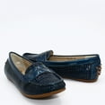 thumbnail image 6 of Blue Patent Leather Slip-On Loafer - 1936 Boutique Style 811-103, 6 of 7