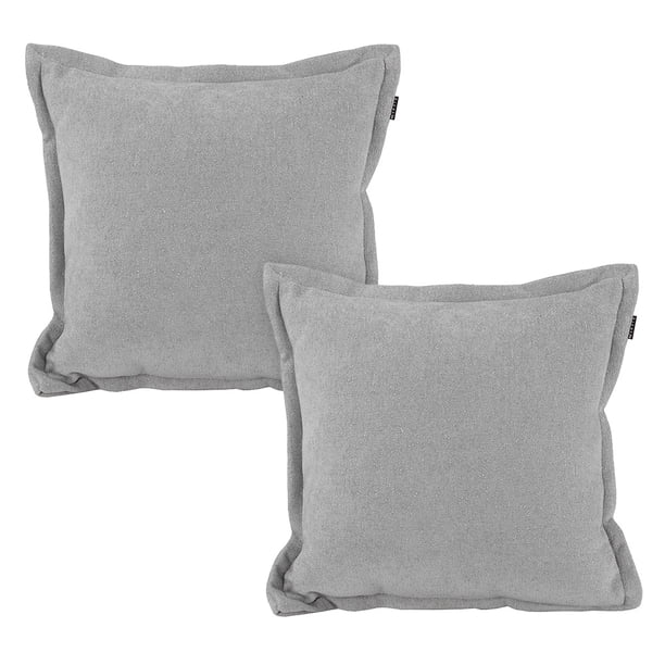 Cojin Decorativo Cuadrado Set de 2 DICASA Plata