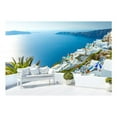 thumbnail image 3 of Tiptophomedecor Landscape Wallpaper Wall Mural - View On Santorini, 3 of 4