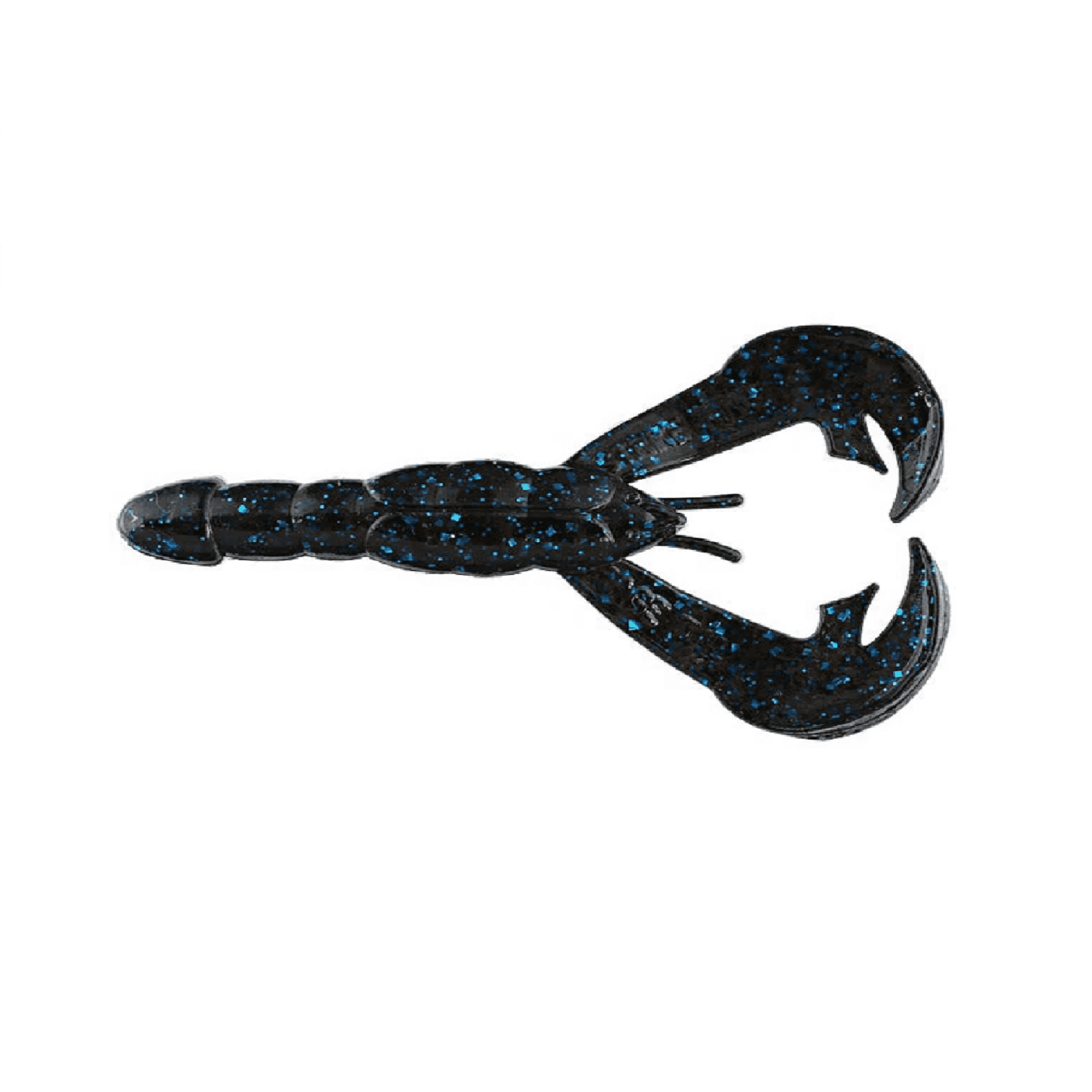 Strike king Rattlin' Rage Craw 4" Plastic Crawfish Fishing Lure Black / Blue