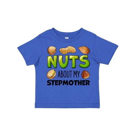 

Inktastic Nuts About My Stepmother Peanut Almond Pistachio Gift Toddler Boy or Toddler Girl T-Shirt