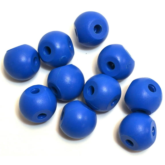 Eisco Labs Molecular Model Part; Blue Ball; 2.2cm; 3 Holes; Pk of 10