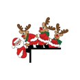 thumbnail image 2 of Christmas Decorations, Christmas Door Corner Decoration Christmas Door Frame Decoration for Porch Garden Home Indoor Outdoor for Door Window for Christmas AA Stained Glass Hanging Spruce Garland 9 Ft, 2 of 5